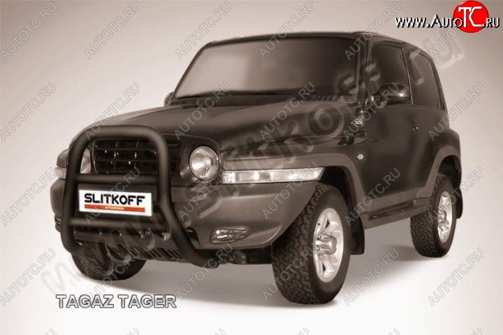 25 999 р. Кенгурятник d76 высокий  ТАГАЗ Tager  3d (2008-2012) (Цвет: серебристый)  с доставкой в г. Керчь