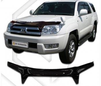 Дефлектор капота (N215) CA-Plastic Toyota 4Runner N210 дорестайлинг (2002-2005)