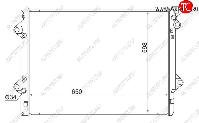 7 599 р. Радиатор двигателя SAT (5VZ/1GR/3RZ/2TR) Toyota FJ-Cruiser (2006-2018)  с доставкой в г. Керчь
