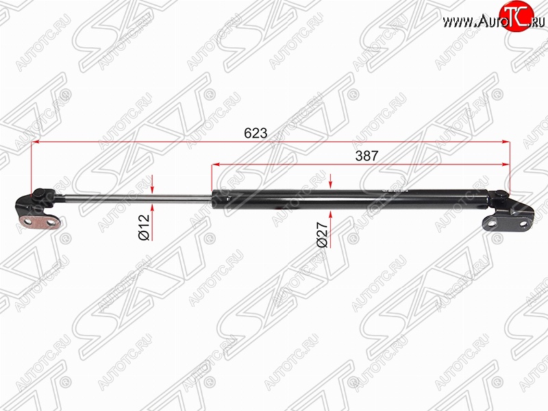 1 099 р. Правый упор крышки багажника (газовый) SAT Toyota 4Runner N180 5 дв. дорестайлинг (1995-2000)  с доставкой в г. Керчь