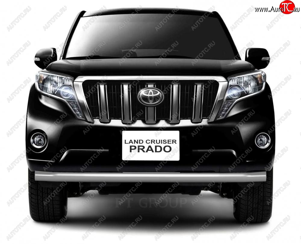 18 449 р. Защита переднего бампера одинарная из трубы d63 мм Petroil Tuning Toyota Land Cruiser Prado J150 (2013-2017) 1-ый рестайлинг (Нержавеющая полированная сталь) с доставкой в г. Керчь Увеличить фотографию 1 18 449 р. Защита переднего бампера одинарная из трубы d63 мм Petroil Tuning Toyota Land Cruiser Prado J150 (2013-2017) 1-ый рестайлинг (Нержавеющая полированная сталь) с доставкой в г. Керчь