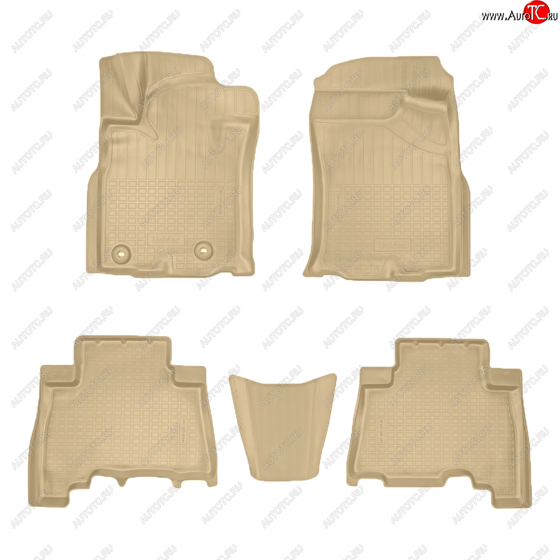 4 099 р. Коврики салона Norplast Unidec  Toyota Land Cruiser Prado  J150 (2013-2020) 1-ый рестайлинг, 2-ой рестайлинг (бежевые)  с доставкой в г. Керчь
