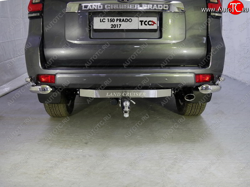 18 999 р. Фаркоп (тягово-сцепное устройство) TCC Toyota Land Cruiser Prado J150 1-ый рестайлинг (2013-2017) (оцинкованный, шар Е, надпись Land Cruiser)  с доставкой в г. Керчь