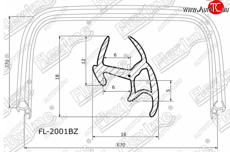 2 599 р. Молдинг лобового стекла FlexLine  Toyota RAV4  XA10 (1997-2000) 5 дв. рестайлинг, 3 дв. рестайлинг  с доставкой в г. Керчь