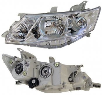 Левая фара SAT (хром) Toyota Allion  T260 (2007-2016) седан дорестайлинг, седан 1-ый рестайлинг