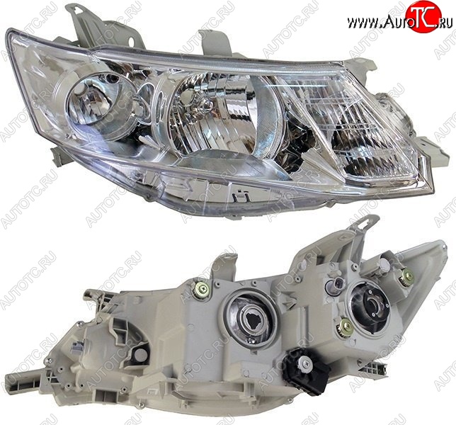 5 999 р. Правая фара SAT (хром)  Toyota Allion  T260 (2007-2010) седан дорестайлинг  с доставкой в г. Керчь