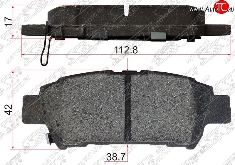 689 р. Колодки тормозные SAT (задние)  Toyota Estima ( AHR10,XR30, XR40,  AHR20,XR50) - Sienna  XL20  с доставкой в г. Керчь