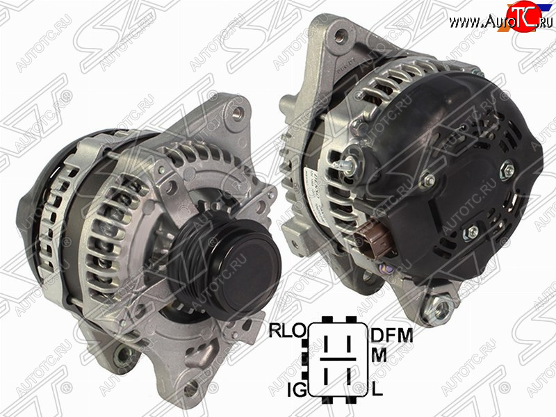15 999 р. Генератор SAT (12V, 100A, 1,6 1ZRFAE/2,0 3ZRFAE) Toyota RAV4 XA30 5 дв. 1-ый рестайлинг (2008-2010)  с доставкой в г. Керчь