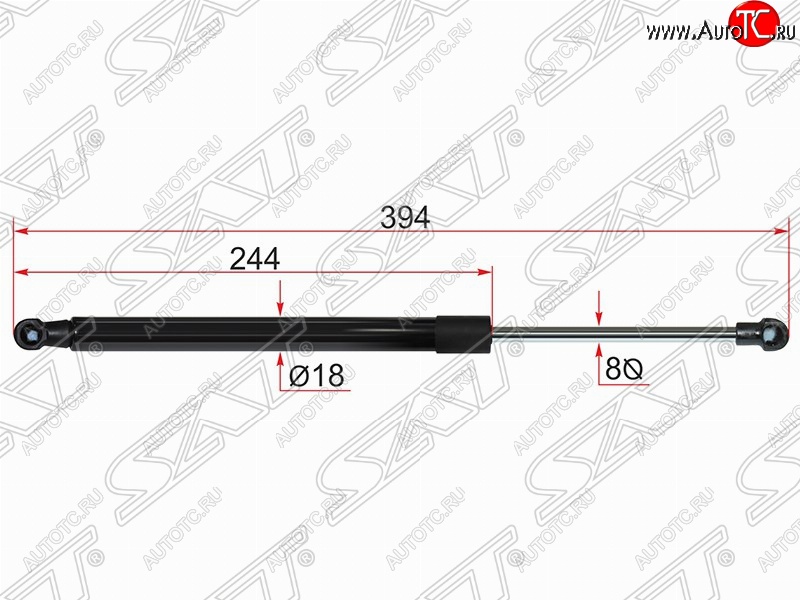 479 р. Газовый упор крышки багажника SAT  Toyota Auris  E180 (2012-2016) хэтчбэк 5 дв. дорестайлинг  с доставкой в г. Керчь