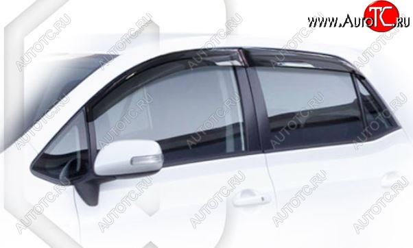 1 899 р. Дефлектора окон CA-Plastiс  Toyota Auris  E150 (2006-2010) хэтчбэк 5 дв. дорестайлинг (Classic полупрозрачный, Без хром.молдинга)  с доставкой в г. Керчь