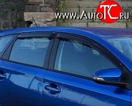 999 р. Комплект дефлекторов окон (ветровиков) 4 шт. 5 дв. (рестайлинг) Russtal Toyota Auris E150 хэтчбэк 5 дв. дорестайлинг (2006-2010)  с доставкой в г. Керчь