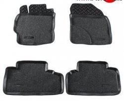 Комплект ковриков в салон Aileron 4 шт. (полиуретан, покрытие Soft) Toyota Auris  E150 (2006-2010) хэтчбэк 5 дв. дорестайлинг