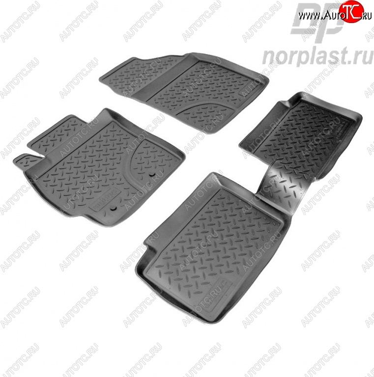 2 249 р. Комплект ковриков в салон Norplast Toyota Auris E150 хэтчбэк 5 дв. дорестайлинг (2006-2010)  с доставкой в г. Керчь