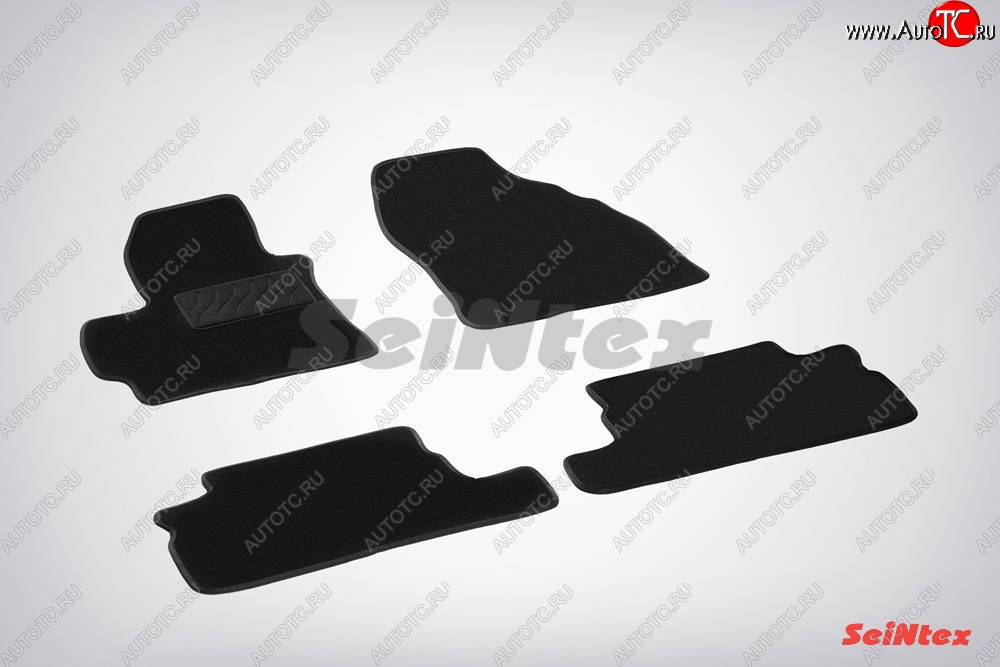 2 999 р. Износостойкие коврики в салон SeiNtex Premium LUX 4 шт. (ворсовые) Toyota Auris E150 хэтчбэк 5 дв. дорестайлинг (2006-2010)  с доставкой в г. Керчь