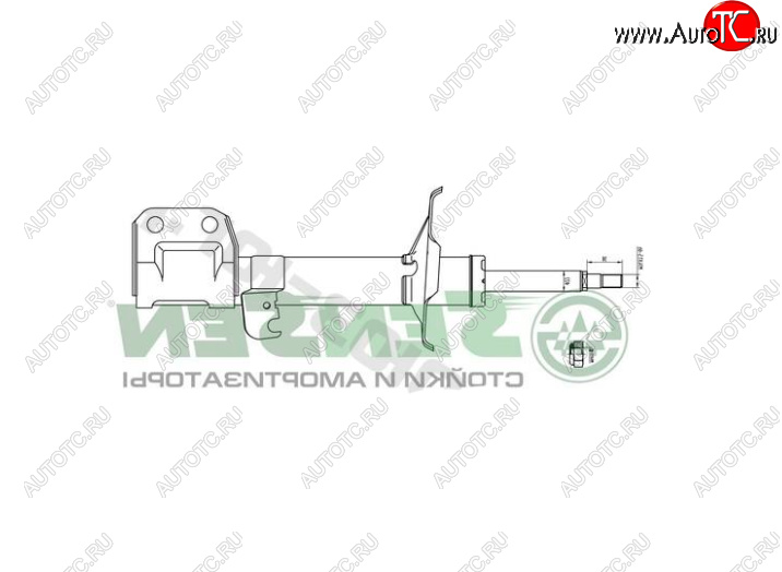 4 399 р. Правый амортизатор передний SENSEN Toyota Avensis T250 универсал дорестайлинг (2003-2006)  с доставкой в г. Керчь