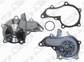 Помпа водяная SAT (5AFE/4AFE, с прокладкой) Toyota Avensis  T220 седан (1997-2001) дорестайлинг