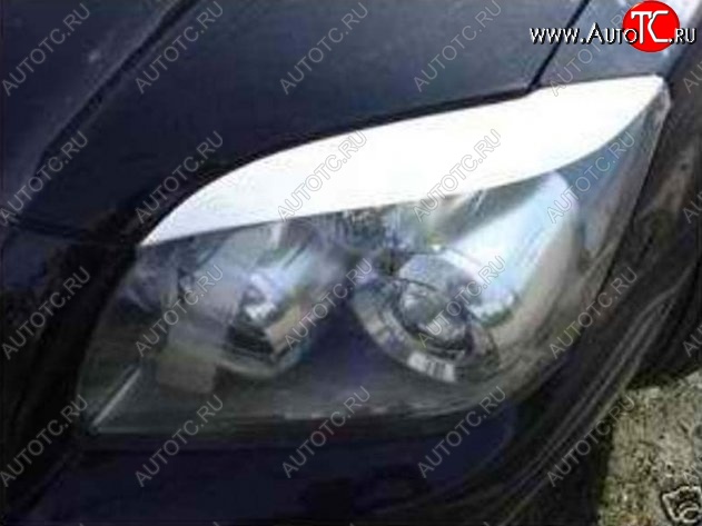 1 549 р. Реснички на фары CT Toyota Avensis T250 седан дорестайлинг (2003-2006) (Неокрашенные)  с доставкой в г. Керчь