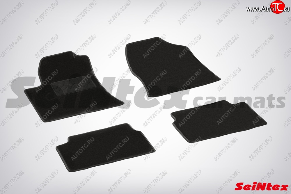 2 999 р. Износостойкие коврики в салон SeiNtex Premium LUX 4 шт. (ворсовые) Toyota Avensis T250 универсал дорестайлинг (2003-2006)  с доставкой в г. Керчь