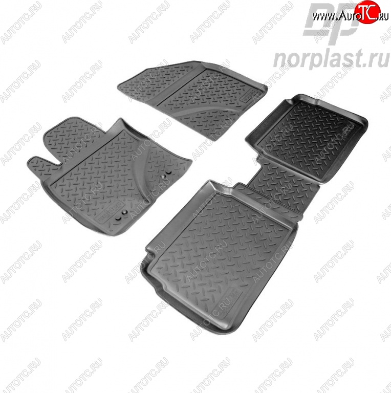 2 569 р. Комплект ковриков в салон (рестайлинг) Norplast  Toyota Avensis ( T270 седан,  T270 универсал) (2008-2011) дорестайлинг  с доставкой в г. Керчь