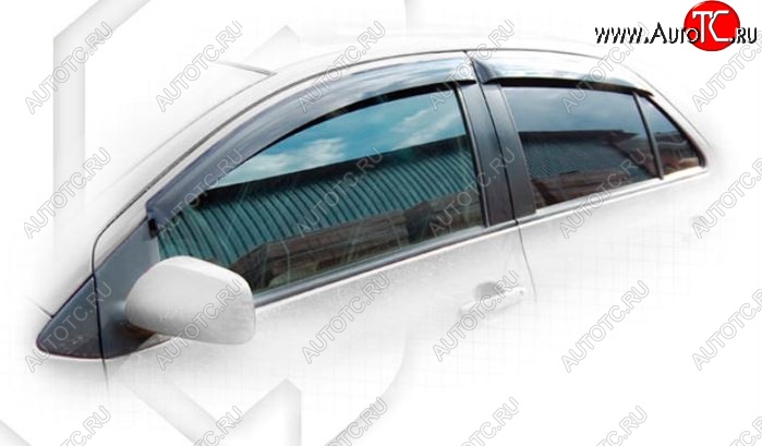 2 099 р. Дефлектора окон (NCP96, KSP92, SCP92) CA-Plastiс Toyota Belta/Yaris XP90 седан (2005-2012) (Classic полупрозрачный)  с доставкой в г. Керчь