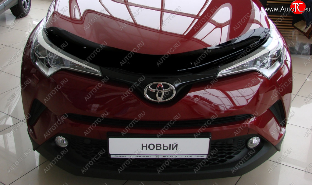 2 879 р. Дефлектор капота SIM Toyota C-HR NGX10, ZGX10 рестайлинг (2019-2025)  с доставкой в г. Керчь