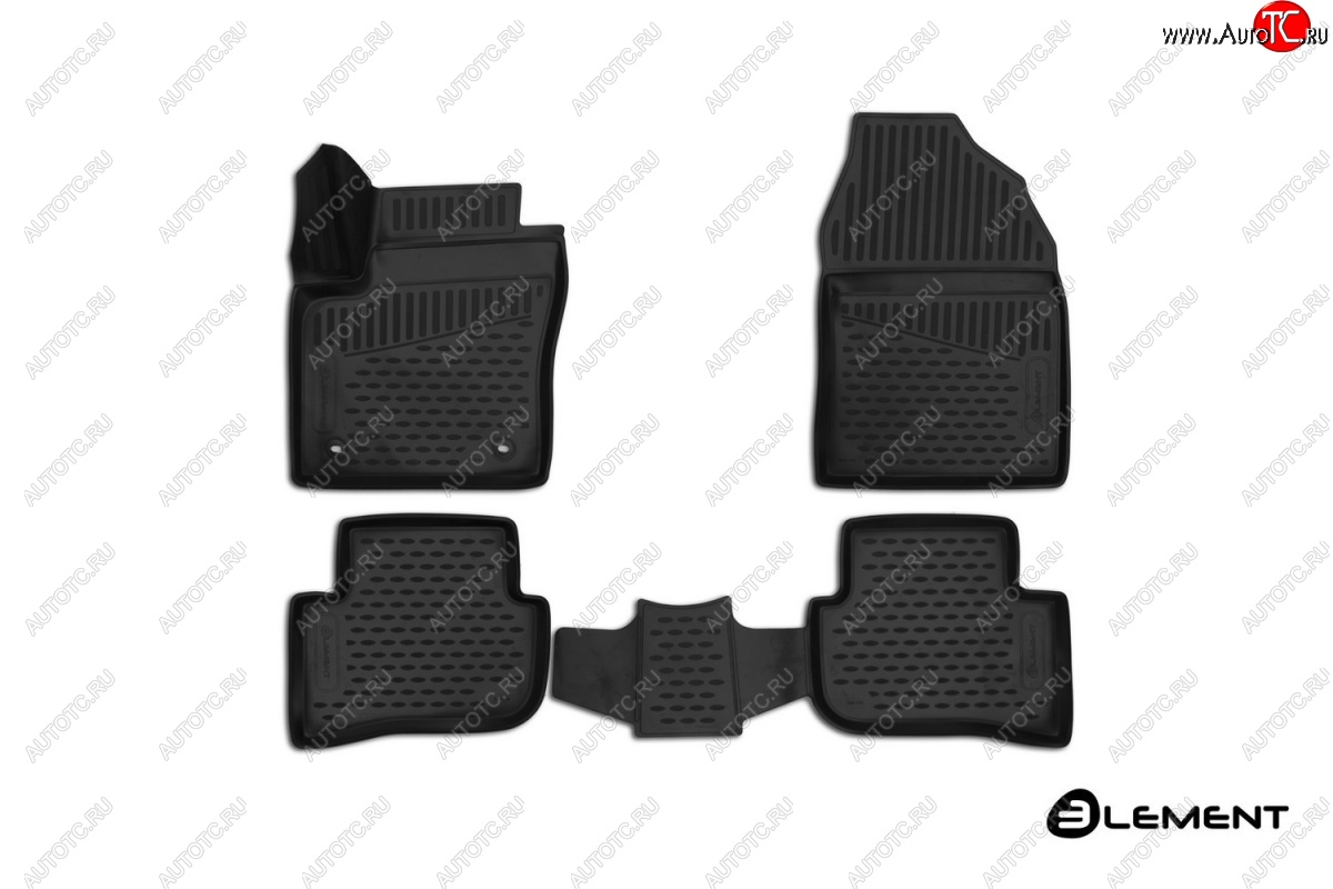 2 679 р. Коврики 3D в салон (полиуретан) (4WD, SUV) Element Toyota C-HR NGX10, ZGX10 дорестайлинг (2016-2019)  с доставкой в г. Керчь