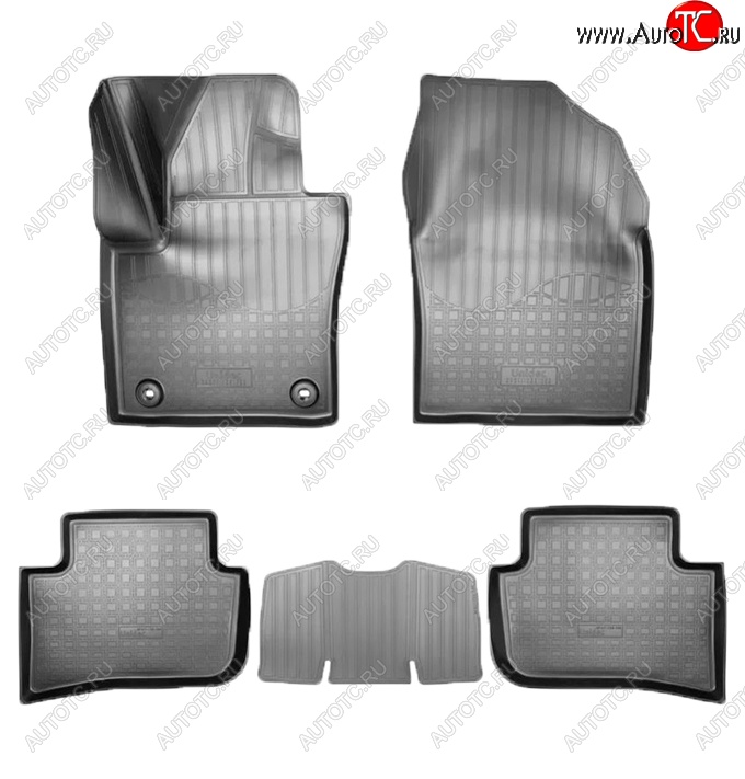 2 699 р. Коврики салонные Noplast (3D, полный привод)  Toyota C-HR  NGX10, ZGX10 (2016-2025) дорестайлинг, рестайлинг (Черные)  с доставкой в г. Керчь