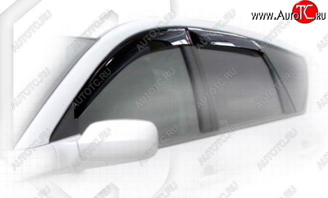 1 999 р. Дефлектора окон CA-Plastic  Toyota Caldina  T240 (2002-2004) универсал дорестайлинг (Classic полупрозрачный, Без хром.молдинга, Крепление только на скотч)  с доставкой в г. Керчь