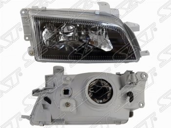 Левая фара передняя SAT (черный хрусталь) Toyota Caldina  T190 - Carina  T190