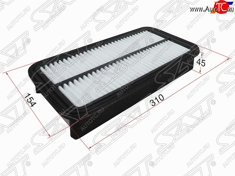 291 р. Фильтр воздушный двигателя (154*310*45 3SFE/4SFE/5EFE/7AFE/2VZ/4AFE/4AGE) SAT  Toyota Caldina ( T190,  T210) - Camry  V20  с доставкой в г. Керчь
