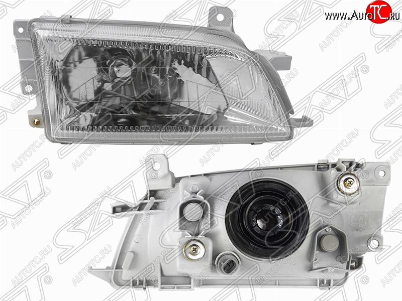 3 299 р. Правая фара передняя SAT (хрусталь, вертикальное крепление) Toyota Caldina T210 дорестайлинг универсал (1997-1999)  с доставкой в г. Керчь