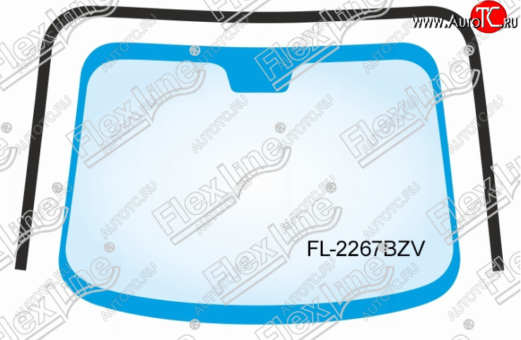 2 599 р. Молдинг лобового стекла FlexLine Toyota Camry XV30 рестайлинг (2004-2006)  с доставкой в г. Керчь