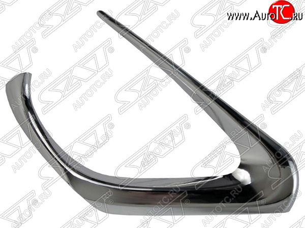 669 р. Правая рамка противотуманной фары SAT (хром) Toyota Camry XV55 1-ый рестайлинг (2014-2017)  с доставкой в г. Керчь