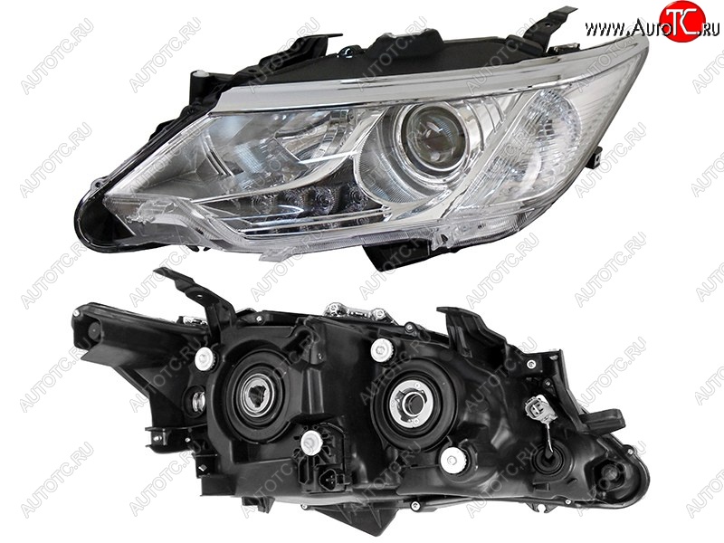 6 849 р. Левая фара (с электрокорректором) SAT  Toyota Camry  XV55 (2014-2017) 1-ый рестайлинг  с доставкой в г. Керчь