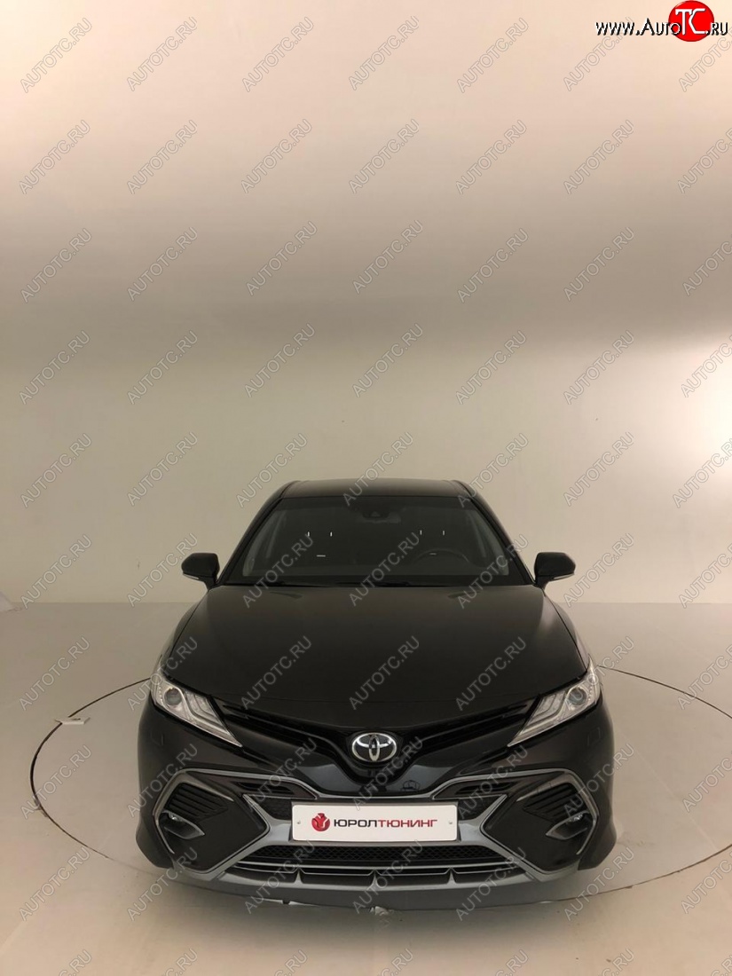 14 699 р. Накладка переднего бампера Yurol Toyota Camry XV70 дорестайлинг (2017-2021) (Неокрашенная)  с доставкой в г. Керчь