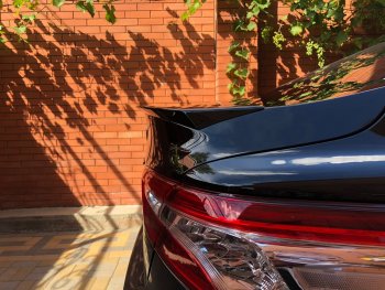 3 399 р. Лип спойлер АВТОКРАТ  Toyota Camry  XV70 (2017-2021) дорестайлинг (Неокрашенный)  с доставкой в г. Керчь. Увеличить фотографию 7