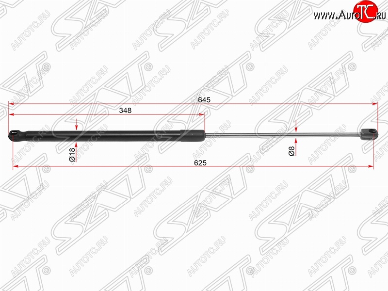 2 379 р. Газовый упор капота SAT  Toyota Camry  XV70 (2017-2021) дорестайлинг  с доставкой в г. Керчь