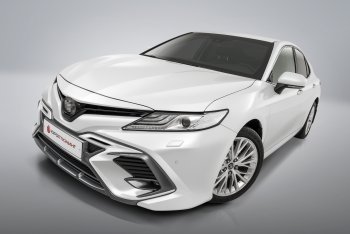 17 199 р. Накладка в центральный воздухозаборник переднего бампера Harius  Toyota Camry  XV70 (2017-2021) дорестайлинг (Неокрашенная)  с доставкой в г. Керчь. Увеличить фотографию 3