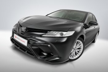 17 199 р. Накладка в центральный воздухозаборник переднего бампера Harius  Toyota Camry  XV70 (2017-2021) дорестайлинг (Неокрашенная)  с доставкой в г. Керчь. Увеличить фотографию 4