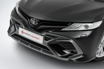 17 199 р. Накладка в центральный воздухозаборник переднего бампера Harius  Toyota Camry  XV70 (2017-2021) дорестайлинг (Неокрашенная)  с доставкой в г. Керчь. Увеличить фотографию 7