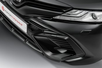 17 199 р. Накладка в центральный воздухозаборник переднего бампера Harius  Toyota Camry  XV70 (2017-2021) дорестайлинг (Неокрашенная)  с доставкой в г. Керчь. Увеличить фотографию 6