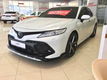 31 999 р. Решетка в передний бампер HEMMES  Toyota Camry  XV70 (2017-2021) дорестайлинг (неокрашенная)  с доставкой в г. Керчь. Увеличить фотографию 2