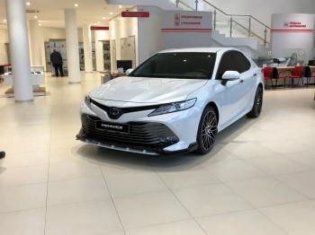16 999 р. Накладка переднего бампера HEMMES  Toyota Camry  XV70 (2017-2021) дорестайлинг (неокрашенная)  с доставкой в г. Керчь. Увеличить фотографию 2