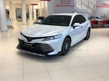 16 999 р. Накладка переднего бампера HEMMES  Toyota Camry  XV70 (2017-2021) дорестайлинг (неокрашенная)  с доставкой в г. Керчь. Увеличить фотографию 3