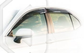 2 349 р. Дефлектора окон CA-Plastic Toyota Camry XV70 дорестайлинг (2017-2021) (серия Classic полупрозрачный, Без хром.молдинга)  с доставкой в г. Керчь. Увеличить фотографию 2