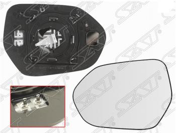 Левое полотно зеркала SAT (сферическое, с обогревом) Toyota Camry XV70 дорестайлинг (2017-2021)