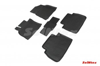 Резиновые коврики в салон с высоким бортом SeiNtex Toyota Camry  XV70 (2017-2021) дорестайлинг