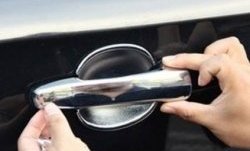 1 799 р. Накладки на внешние ручки дверей СТ Toyota Camry XV50 дорестайлинг (2011-2014) (Неокрашенные)  с доставкой в г. Керчь. Увеличить фотографию 2