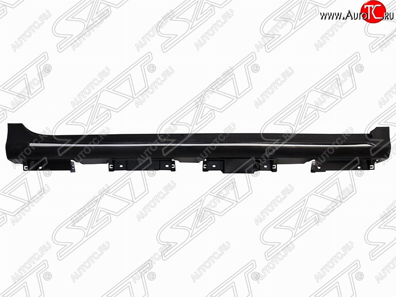 7 199 р. Правый порог пластиковый SAT (с хромом) Toyota Camry XV50 дорестайлинг (2011-2014) (Неокрашенный)  с доставкой в г. Керчь