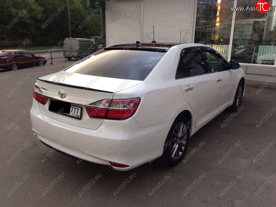 2 799 р. Лип спойлер АВТОКРАТ  Toyota Camry ( XV50,  XV55) (2011-2018) дорестайлинг, 1-ый рестайлинг, 2-ой рестайлинг (Неокрашенный)  с доставкой в г. Керчь